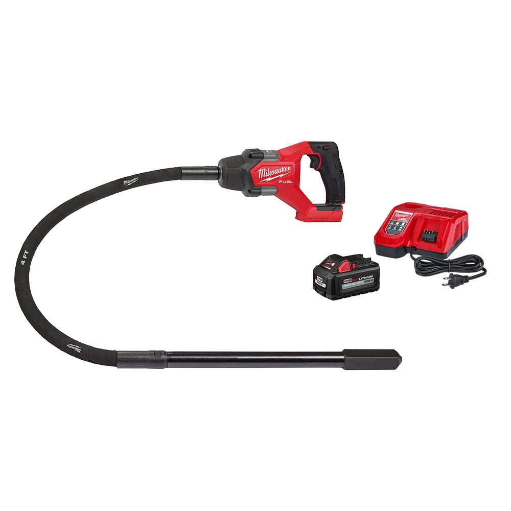 Milwaukee M18 FUEL 4′ Concrete Pencil Vibrator Kit - Ascmtools