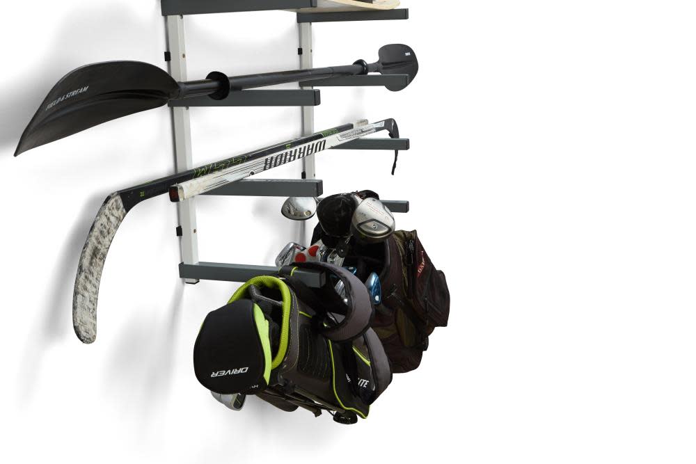 Bora Portamate Wall Mounted Storage Rack 6 Level Gray/White - Ascmtools