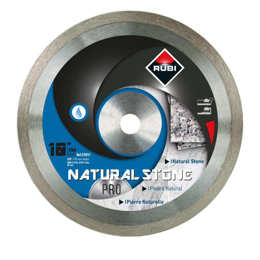 Rubi Tools 10 In. Diamond Natural Stone Blade - Ascmtools
