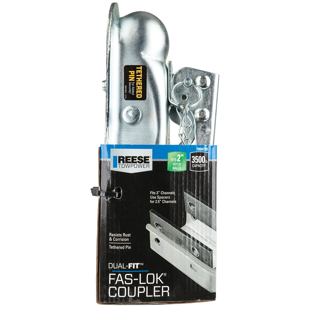 Reese Dual Fit Fas Lok 2″ 3500 lbs Class II Straight Coupler - Ascmtools