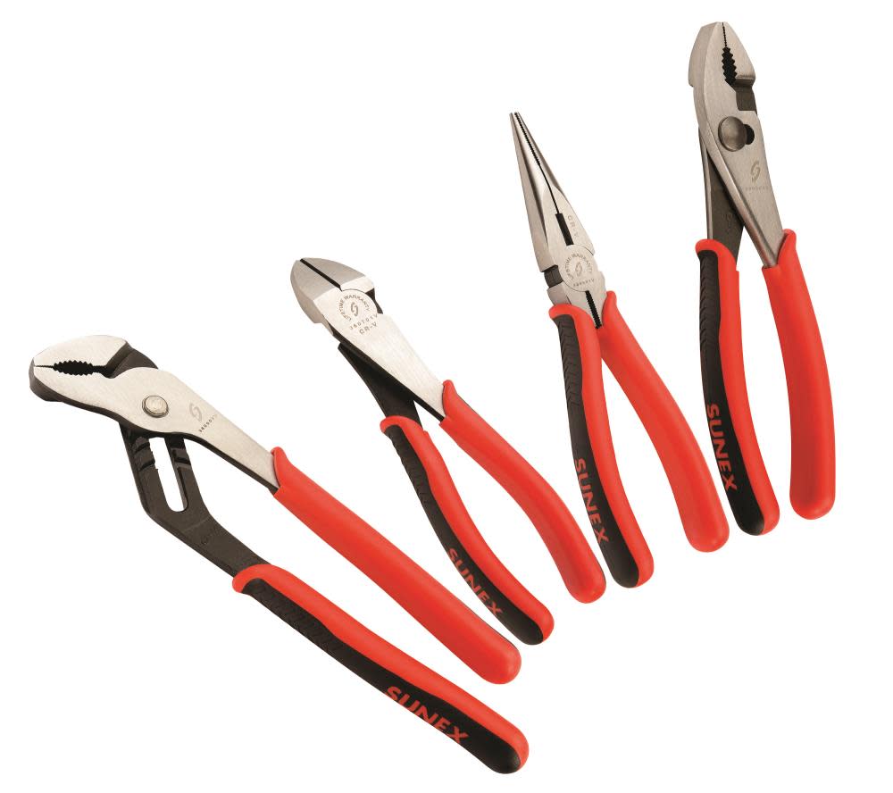 Sunex 4 Pc Multi Purpose Pliers Set - Ascmtools