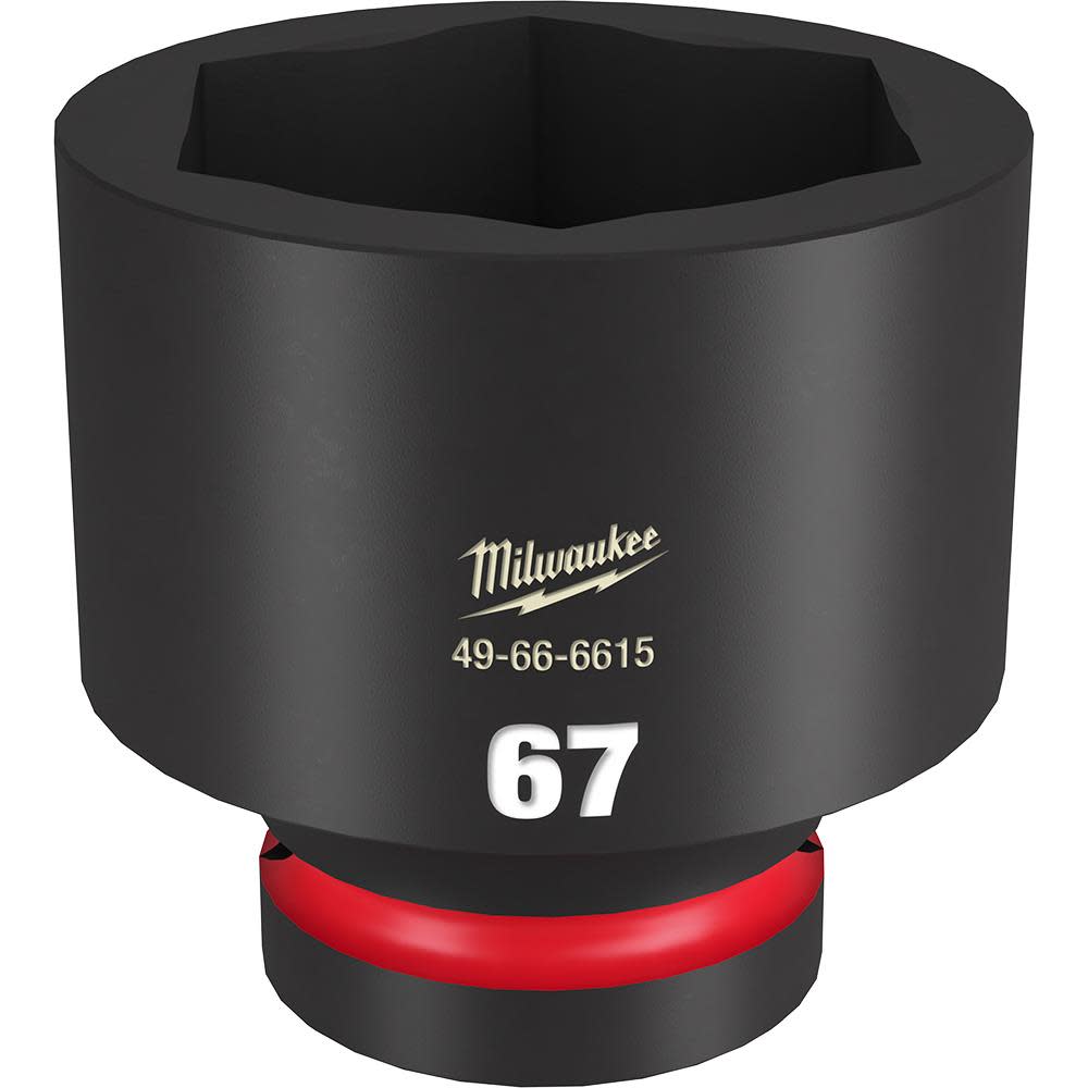Milwaukee Impact Socket 1″ Drive 67mm Standard 6 Point - Ascmtools