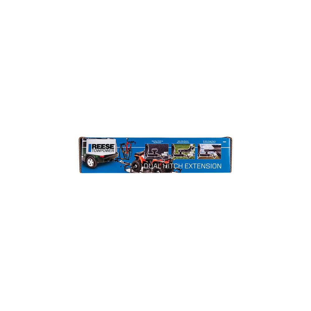 Reese 2″ 4000 lbs Trailer Hitch Extension with Dual Receivers - Ascmtools