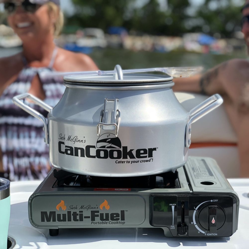 Cancooker Multi Fuel Portable Cooktop Black/Gray - Ascmtools