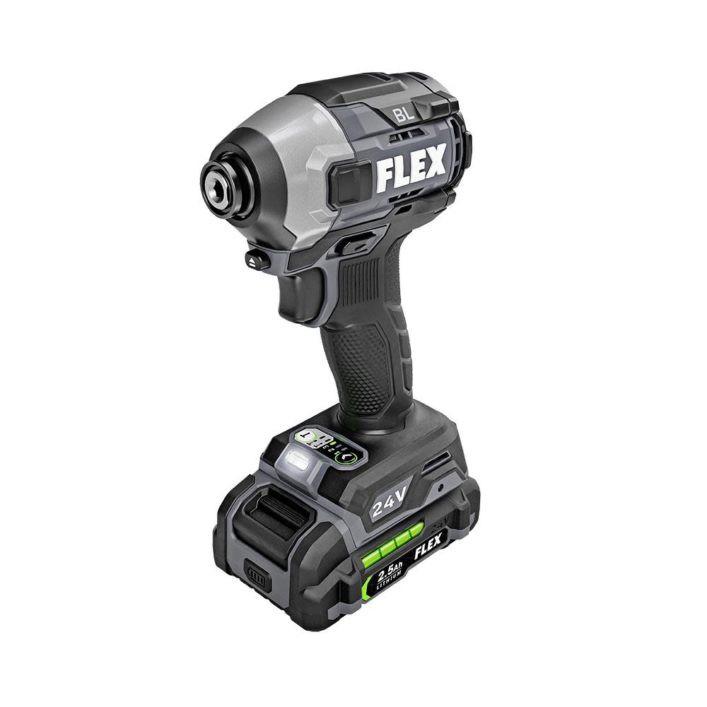 FLEX 24V Drill Driver With Turbo Mode and Quick Eject Impact Driver Kit - Ascmtools