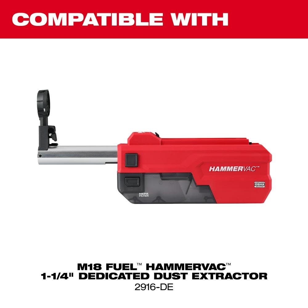 Milwaukee M18 FUEL 1 1/4″ SDS Plus D Handle Rotary Hammer with ONE KEY - Ascmtools
