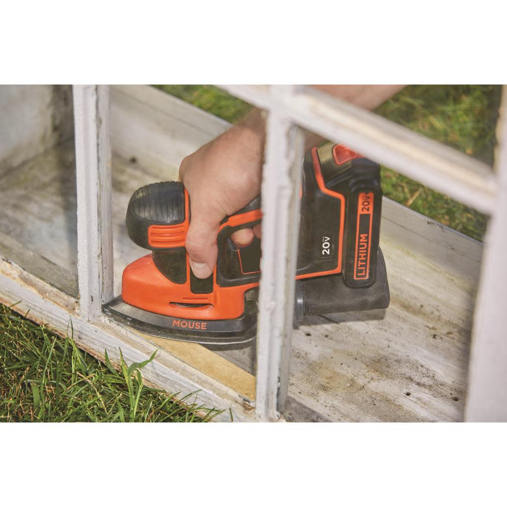 Black and Decker 20V MAX MOUSE Cordless Sander Kit - Ascmtools