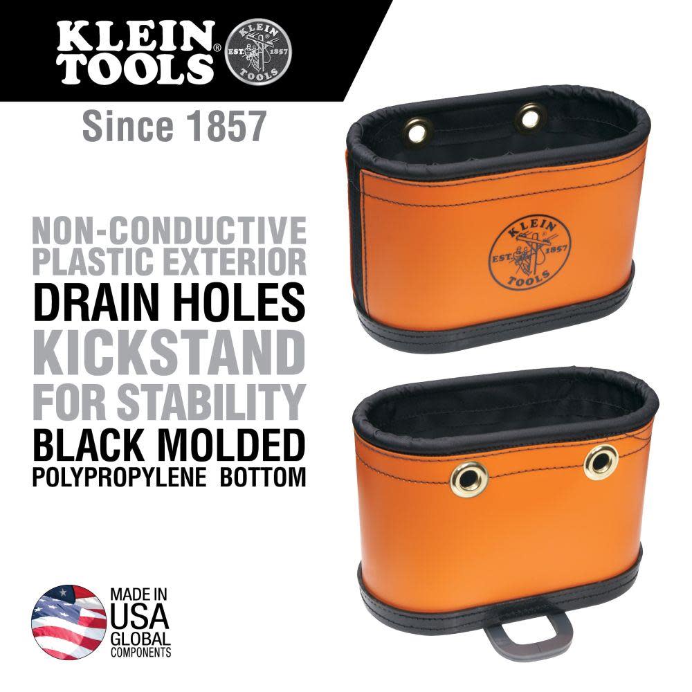 Klein Tools Hard-Body Oval Bucket with Kickstand - Ascmtools
