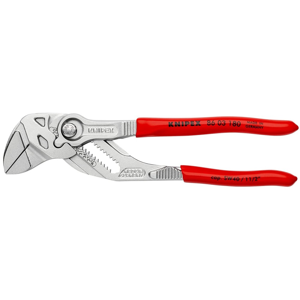 Knipex Pliers Wrench Chrome Plated 180mm - Ascmtools