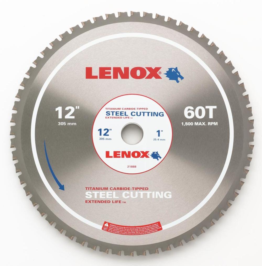 Lenox 12 In. 60 TPI Carbide F/Steel Saw Blade - Ascmtools