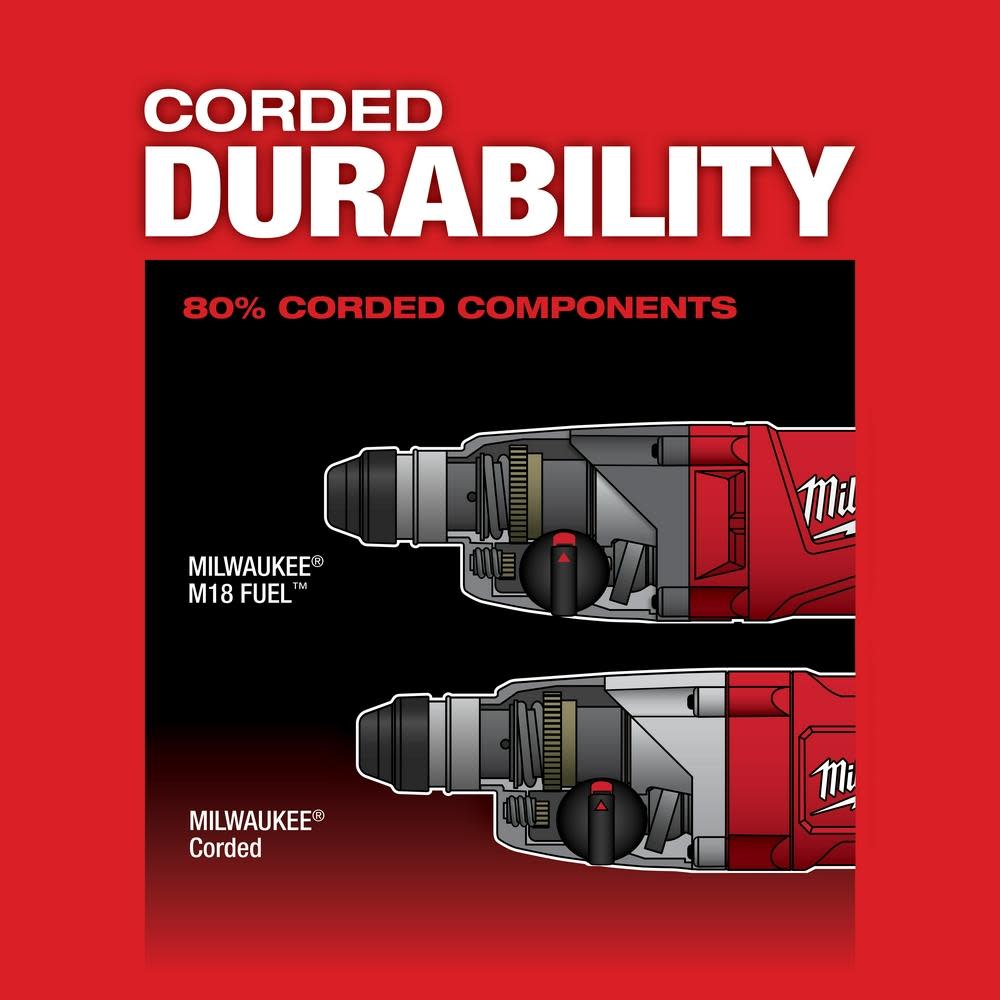 Milwaukee M18 FUEL Cordless 1 in. SDS-Plus D-handle Rotary Hammer - Ascmtools