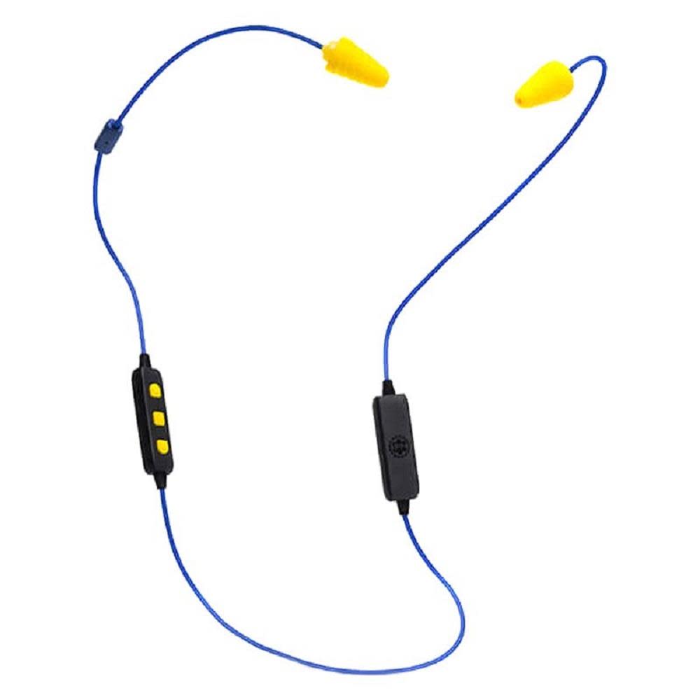 Plugfones Liberate 2.0 Noise Suppressing Wireless Headphones (Blue/Yellow) - Ascmtools