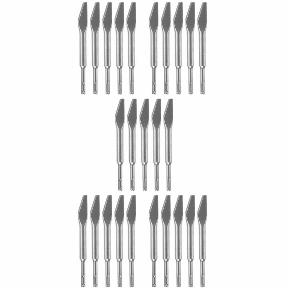 Bosch 25pc 3/8″ Mortar Knife SDS plus Bulldog Hammer Steel - Ascmtools