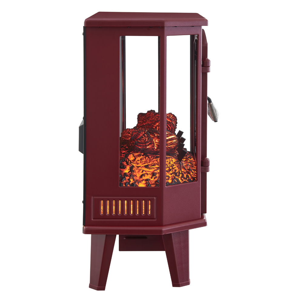 Hearthpro 25″ Red 5 Sided Infrared Electric Stove - Ascmtools