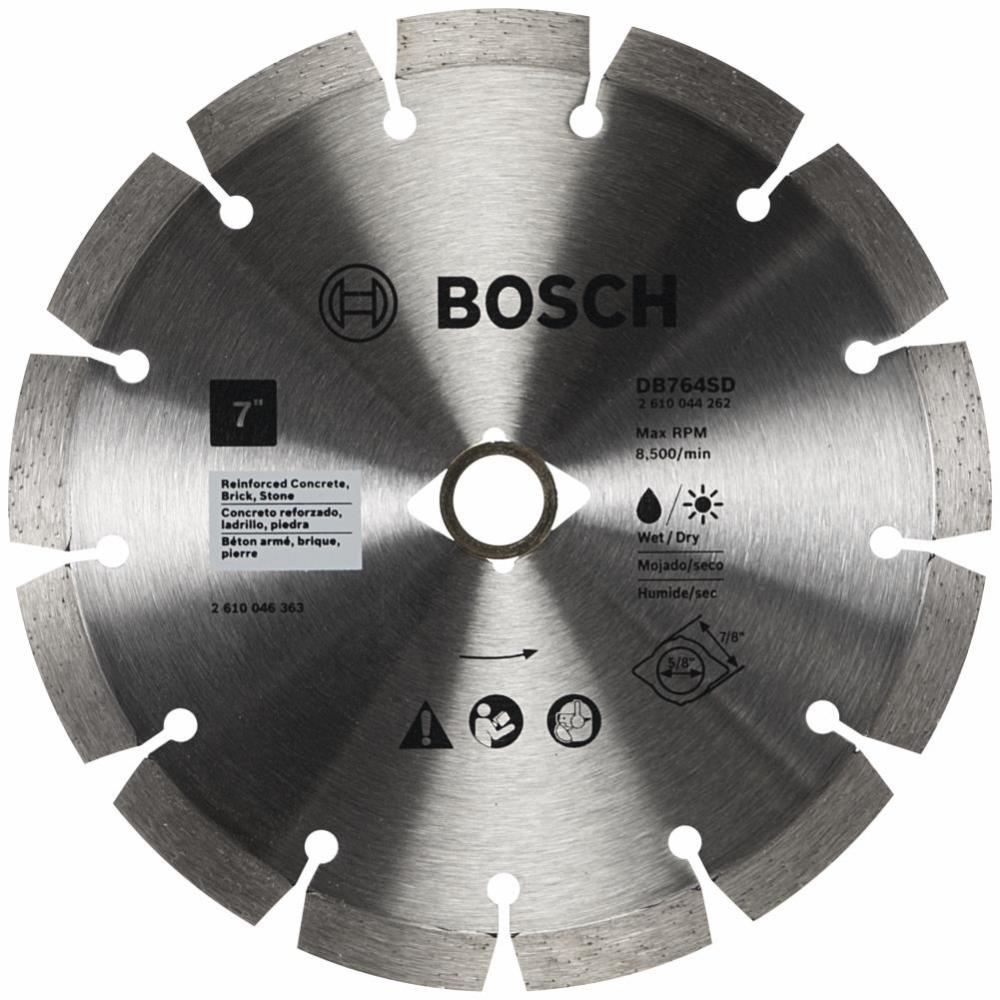 Bosch 7″ Standard Segmented Rim Diamond Blade with DKO for Hard Materials - Ascmtools