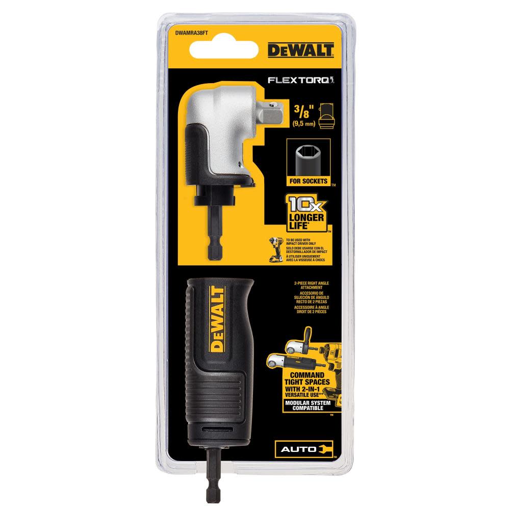 DEWALT FLEXTORQ 3/8″ Square Drive Modular Right Angle Attachment - Ascmtools