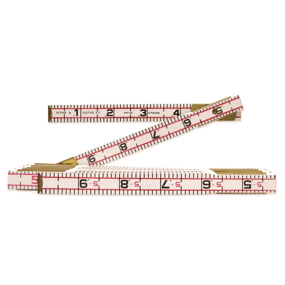 Crescent Lufkin Wood Rule 6 Ft. Engineer’s Scale - Ascmtools
