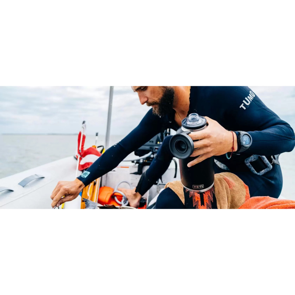 Yeti Rambler 64oz Bottle Black with Chug Cap - Ascmtools