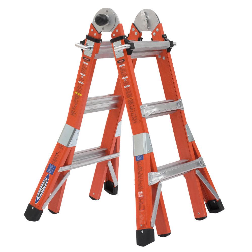 Werner 13′ Fiberglass Multi-Ladder 300lb rated - Ascmtools