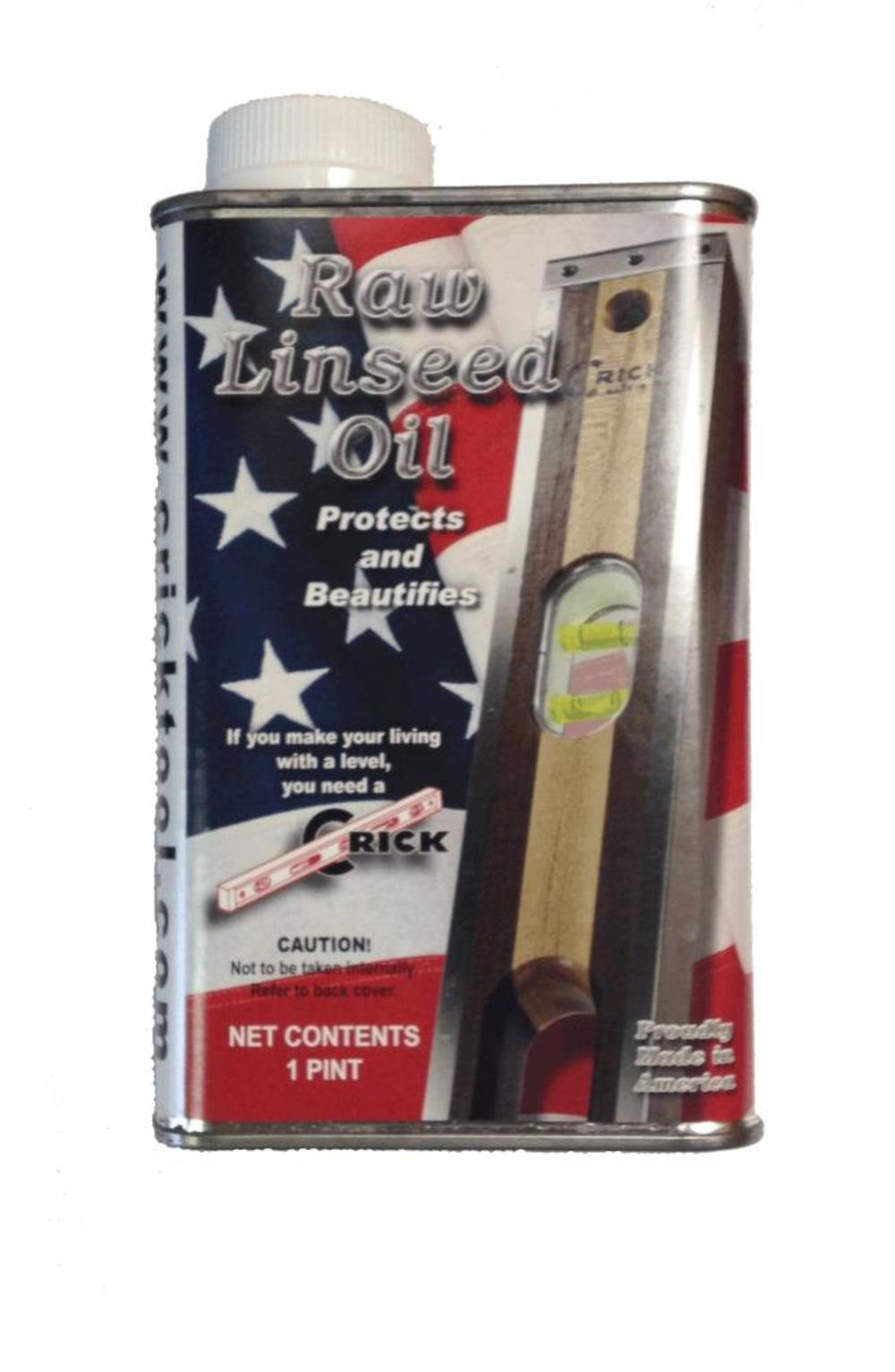 Crick Tool Raw Linseed Oil Pints - Ascmtools