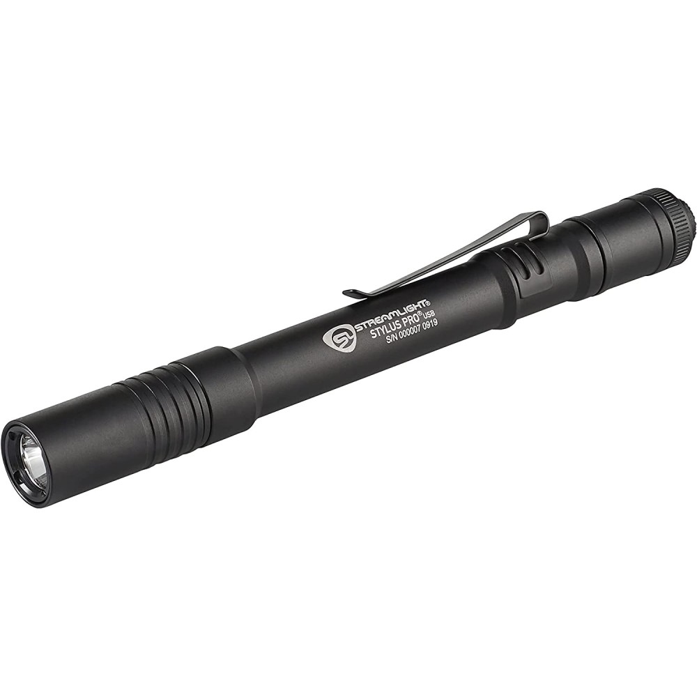 Streamlight Stylus Pro Penlight Black Sleek USB Rechargeable LED - Ascmtools