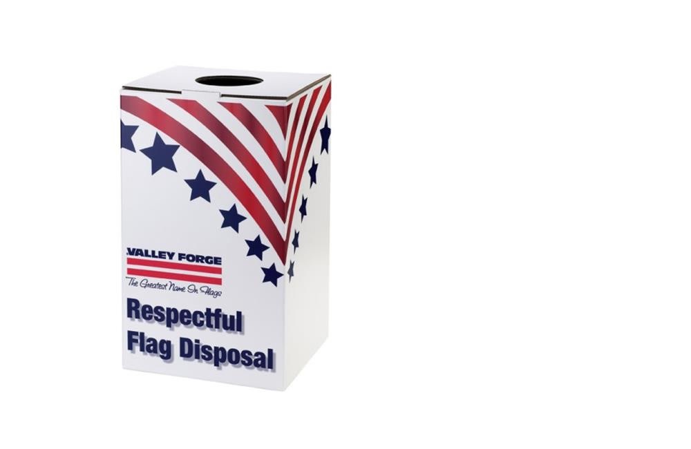 Valley Forge Flag 12.5 In. Width x 22 In. Height x 14 Depth In. Flag Disposal Box - Ascmtools