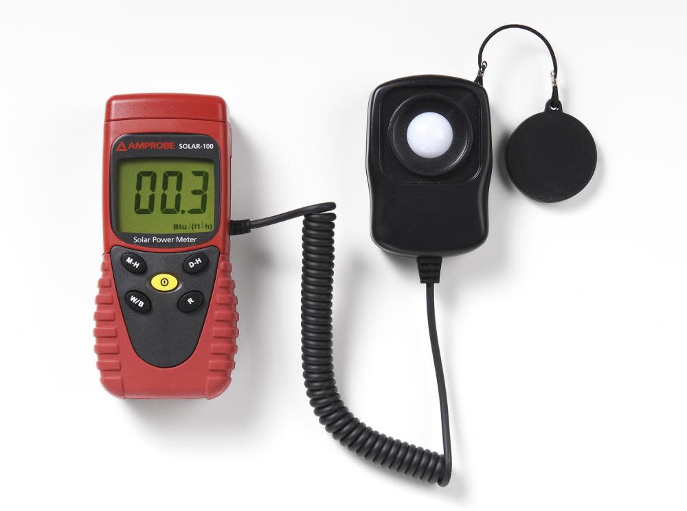 Amprobe Solar 100 9 V Solar Power Meter - Ascmtools