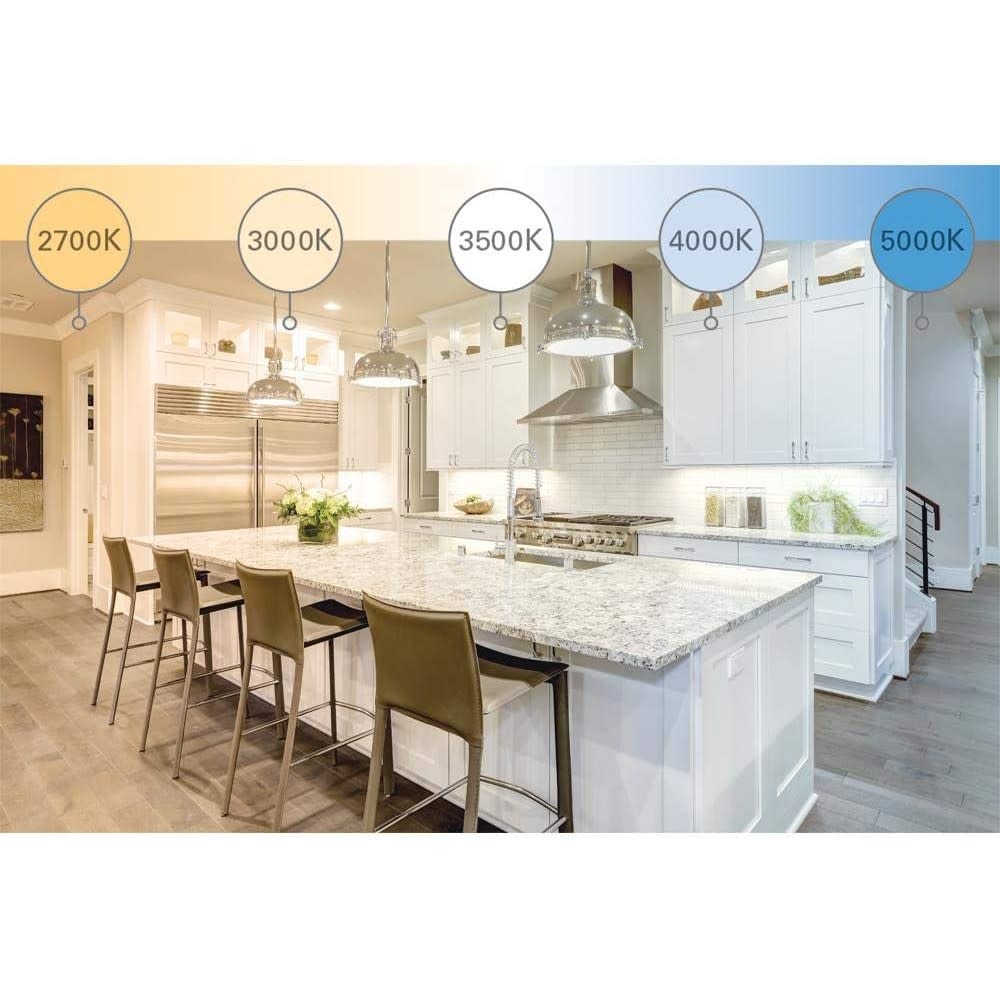 Halo Downlight 6″ Matte Soft White 8W 600 Lumen Backlit LED - Ascmtools