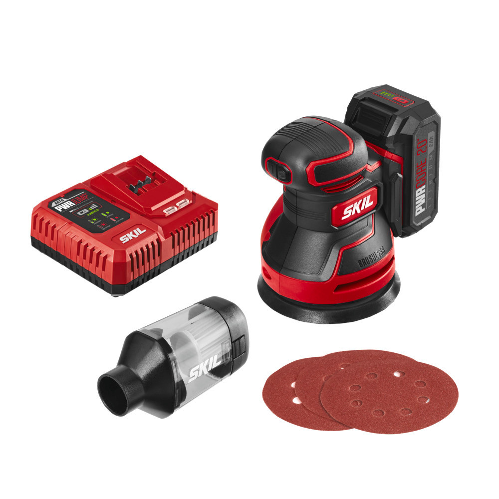 SKIL PWRCORE 20 Brushless 20V Random Orbital Sander Kit - Ascmtools