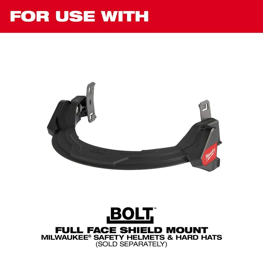 Milwaukee Clear Face Shield Replacement Lenses Helmet & Hard Hat Mount 5pk - Ascmtools