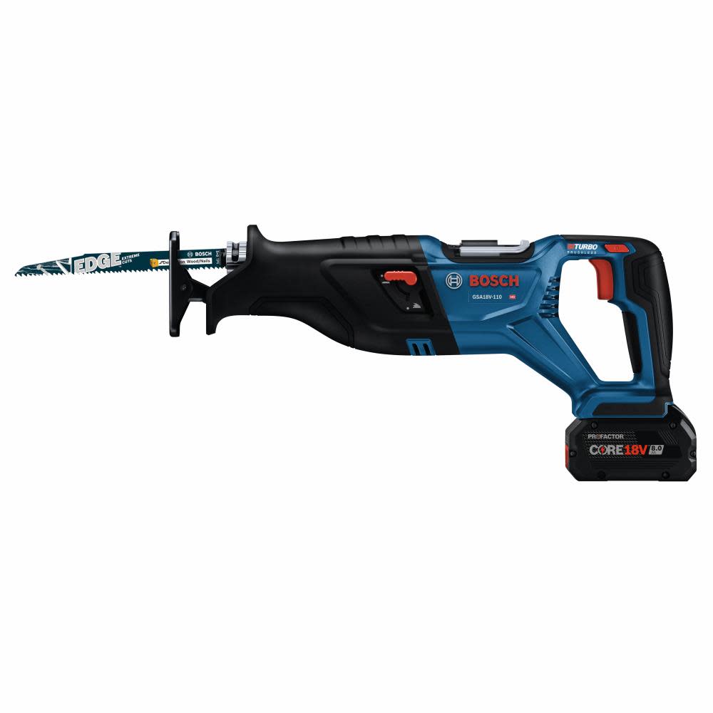 Bosch PROFACTOR 18V 1 1/8″ Reciprocating Saw Kit with CORE18V 8.0 Ah PROFACTOR Performance Battery - Ascmtools