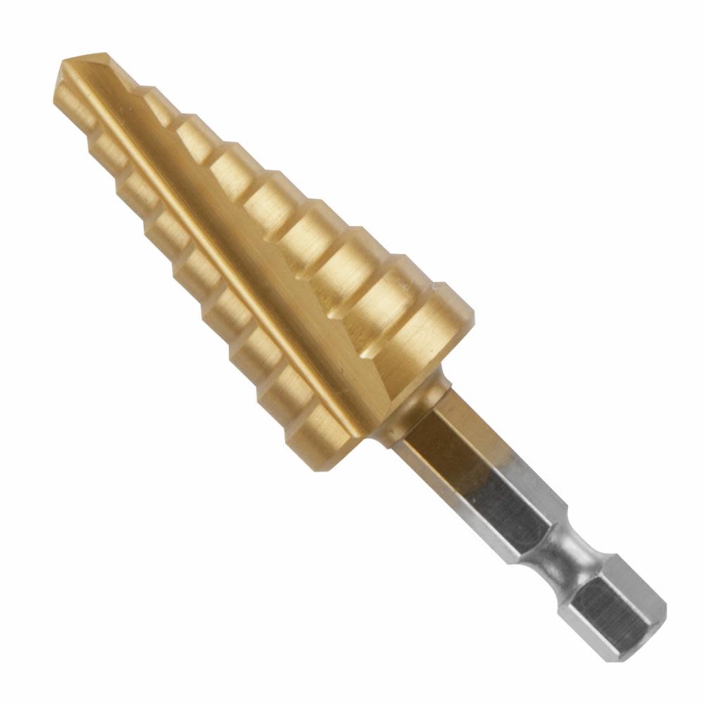 Bosch 1/4 In. to 3/4 In. Titanium-Coated Impact Step Drill Bit - Ascmtools