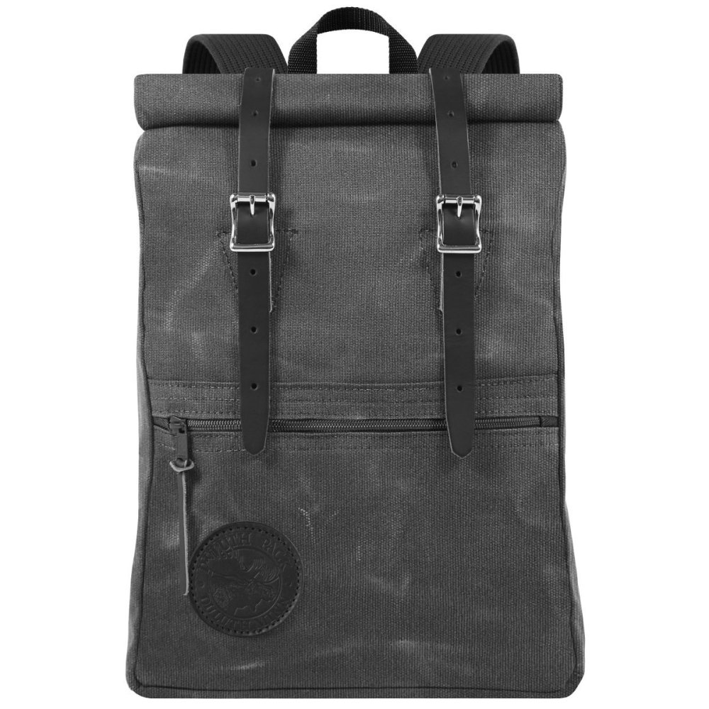 Duluth Pack 13 Liter Capacity Wax Gray Roll Top Scout Pack - Ascmtools
