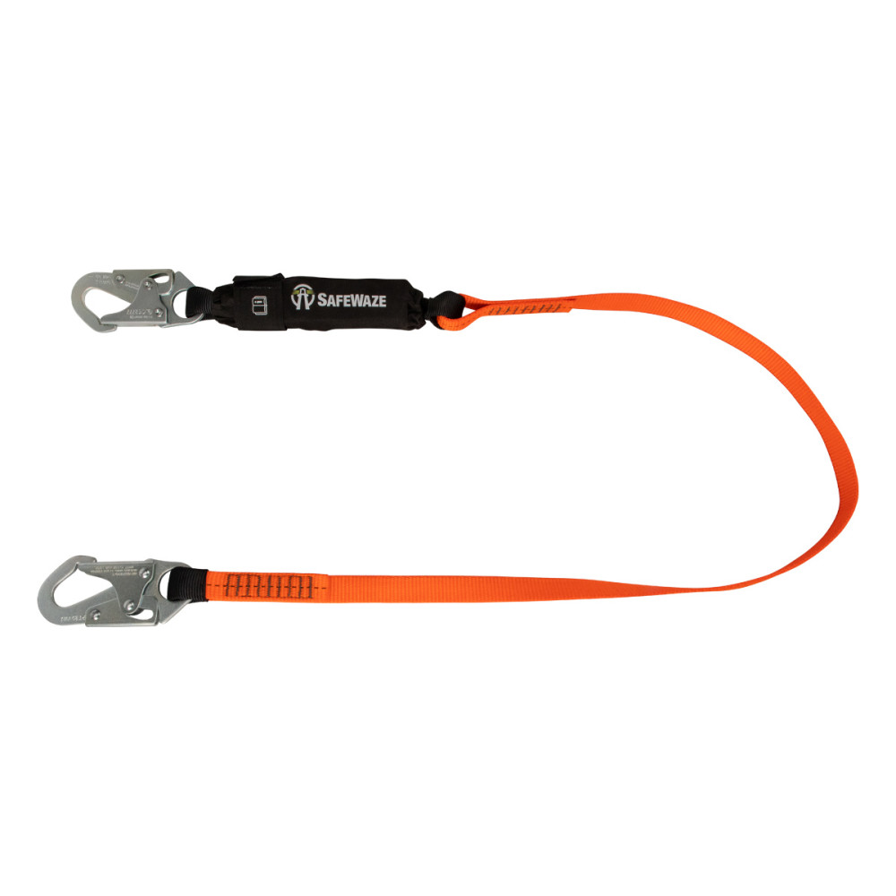 Safewaze V Line 6′ Energy Absorbing Lanyard with Snap Hook - Ascmtools
