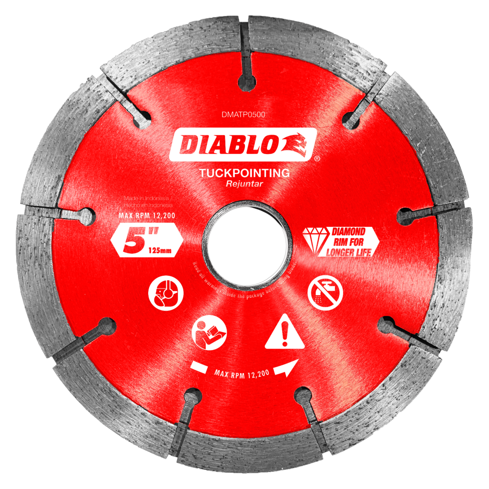 Diablo Tools 5″ Diamond Tuck Point Blade for Masonry - Ascmtools