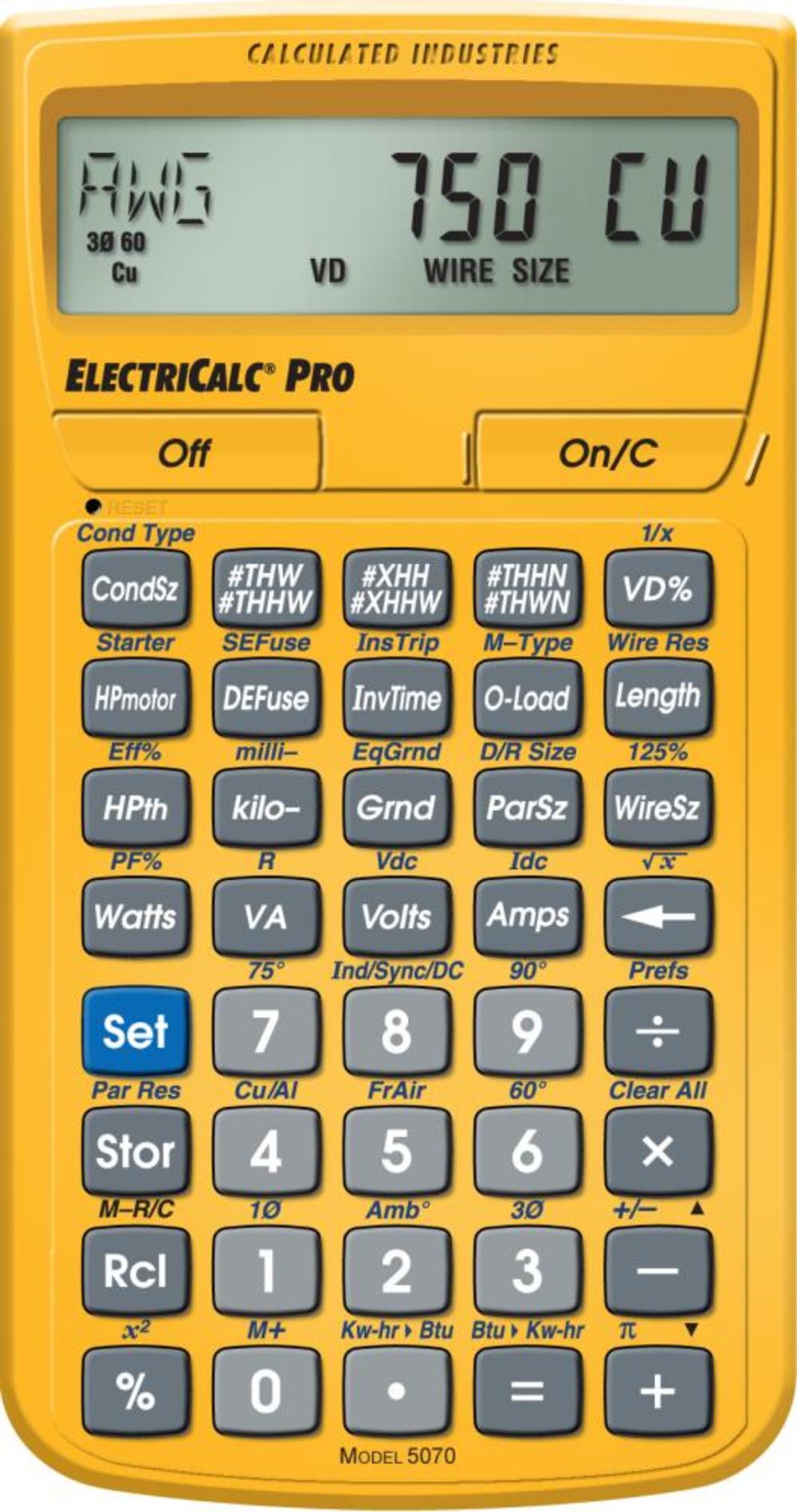 Calculated Industries ElectriCalc Pro Electrical Code Calculator - Ascmtools