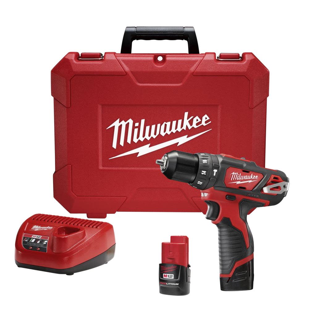 Milwaukee M12 3/8 in. Hammer Drill/Driver Kit - Ascmtools