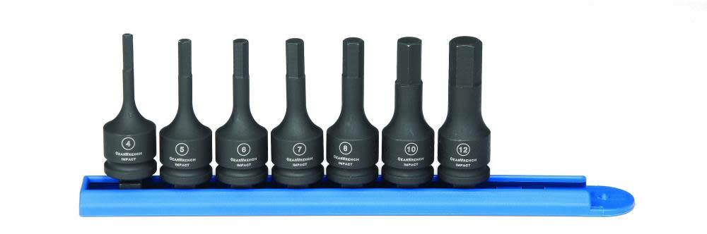 GEARWRENCH Hex Bit Impact Socket Set 7 pc 3/8 In Drive Metric - Ascmtools