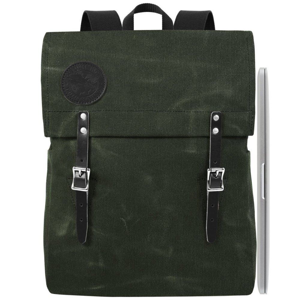 Duluth Pack 20 Liter Capacity Wax Olive Drab Laptop Scoutmaster Pack - Ascmtools
