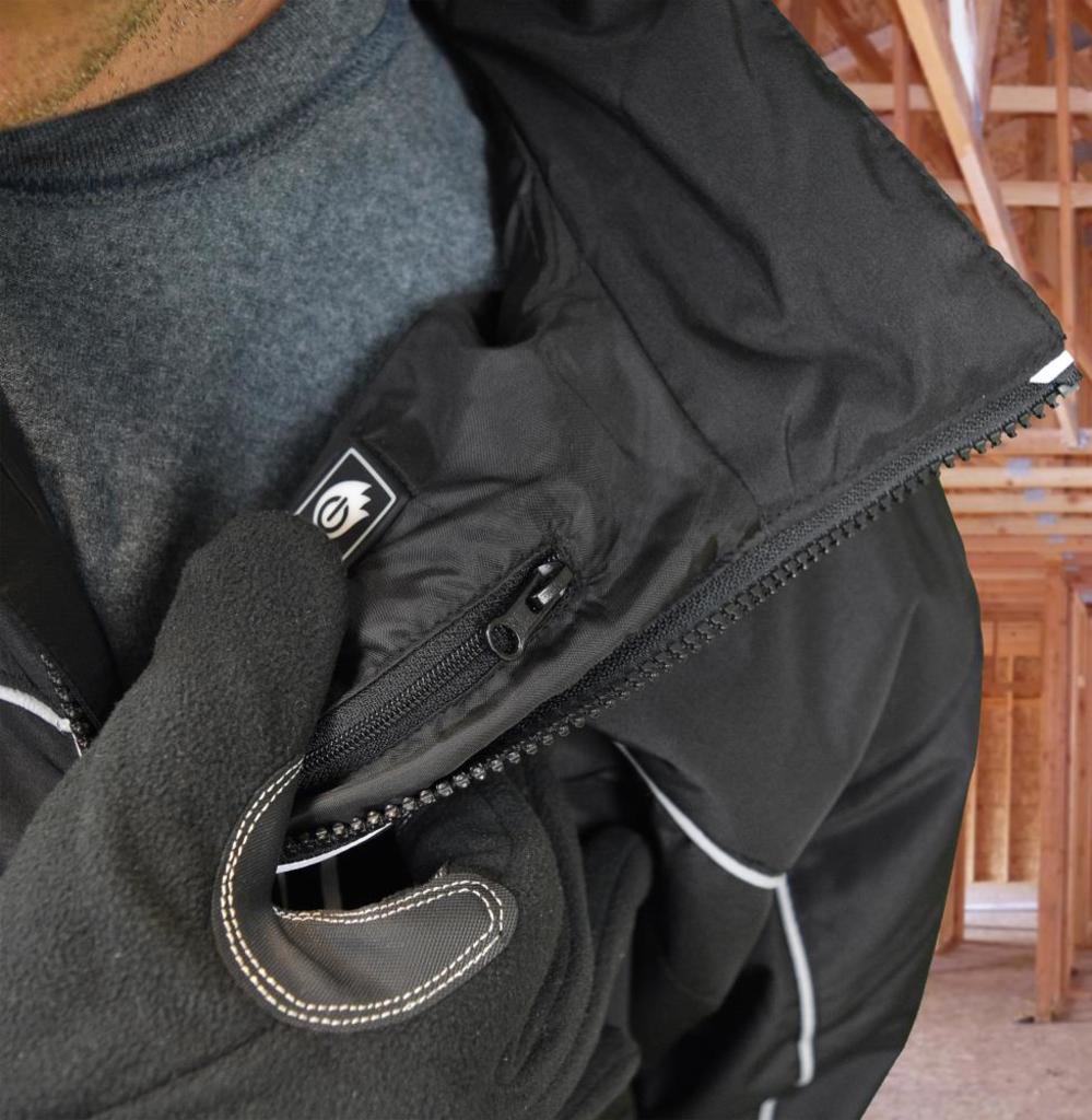DEWALT Unisex Lightweight Heated Bare Tool Soft Shell Black Work Jacket Medium - Ascmtools