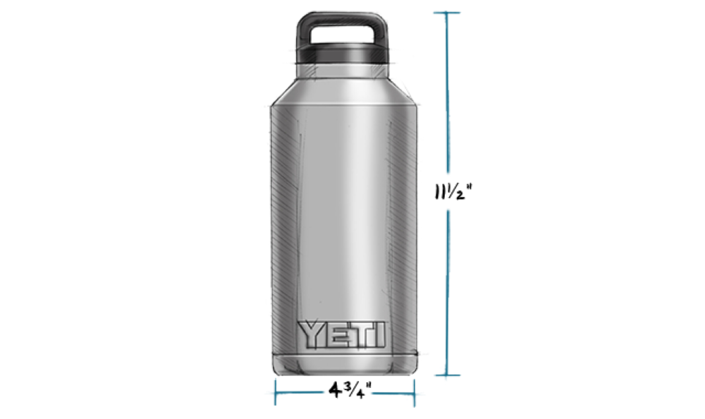 Yeti Rambler 64oz Bottle Navy Blue with Chug Cap - Ascmtools