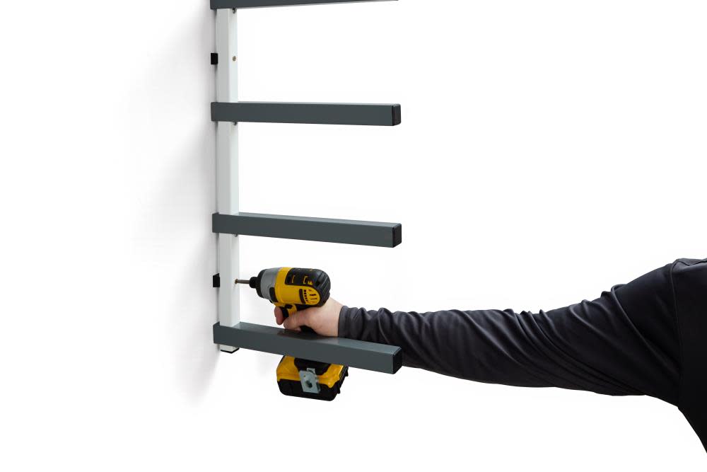 Bora Portamate Wall Mounted Storage Rack 6 Level Gray/White - Ascmtools