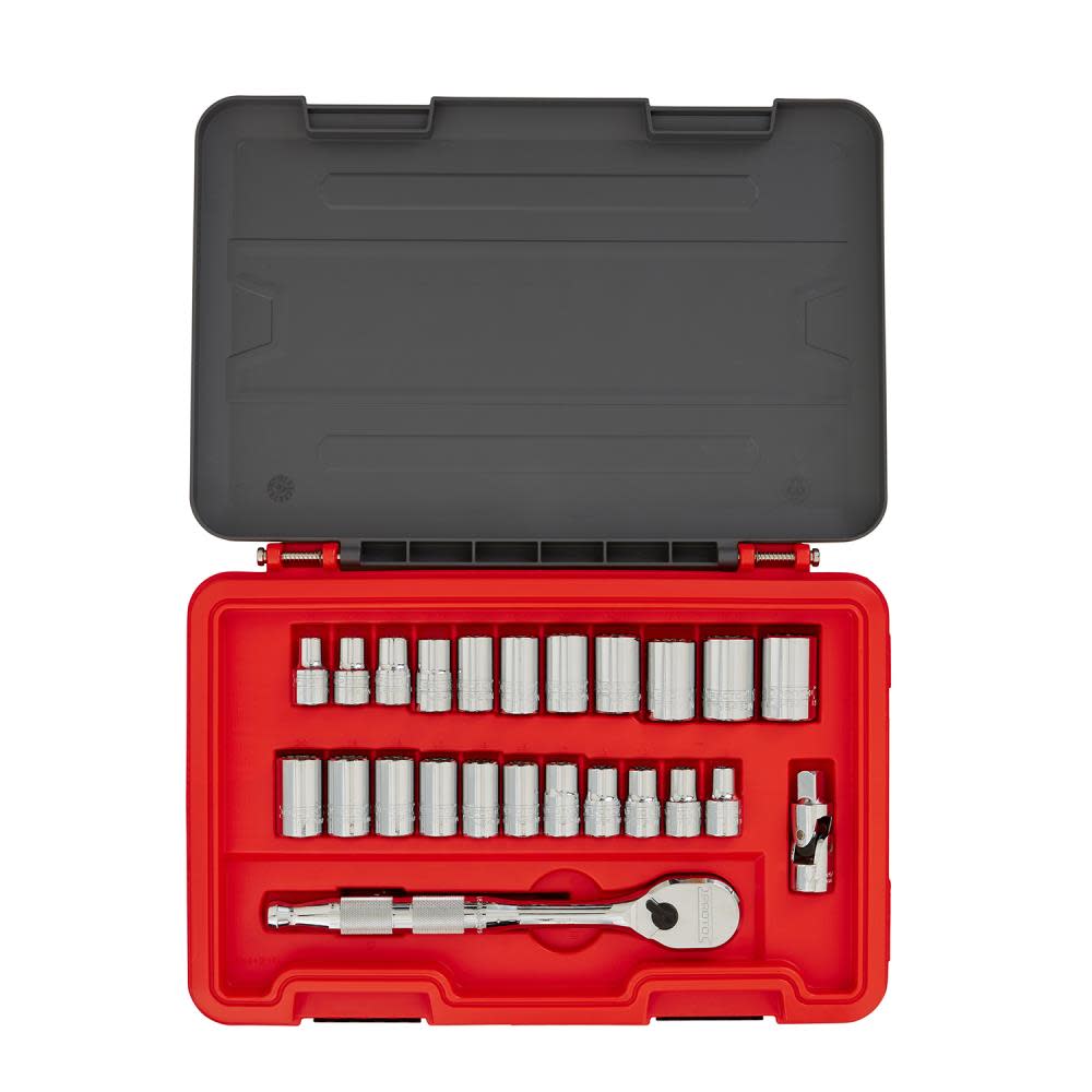 Proto Socket Set 1/2 DR SAE & MM 12pt AERO 25pc - Ascmtools