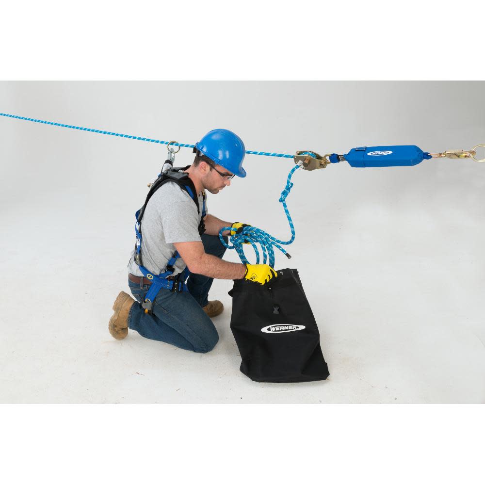 Werner L100030 30 ft 2-Man Rope Horizontal Lifeline System Cross-Arm Strap - Ascmtools