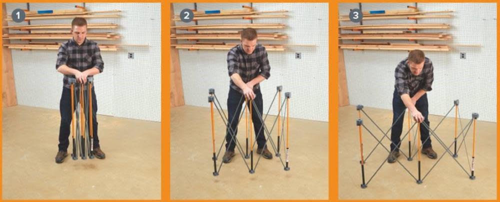 Bora Portamate Centipede 2ft x 4ft Work Support 4 X-Cups 2 Quick Clamps C/S Bag - Ascmtools