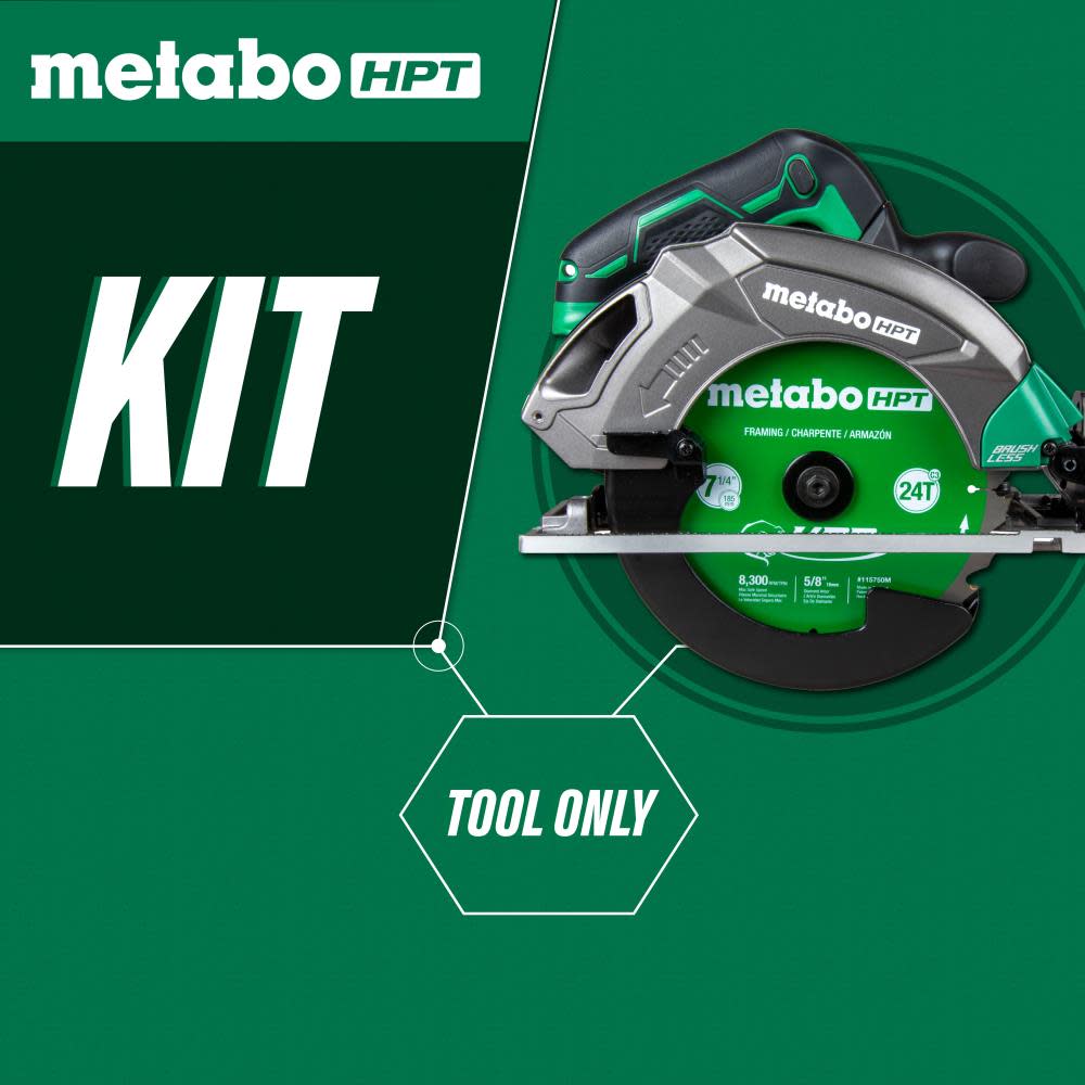 Metabo HPT 18V MultiVolt 7-1/4 Inch Cordless Circular Saw - Ascmtools