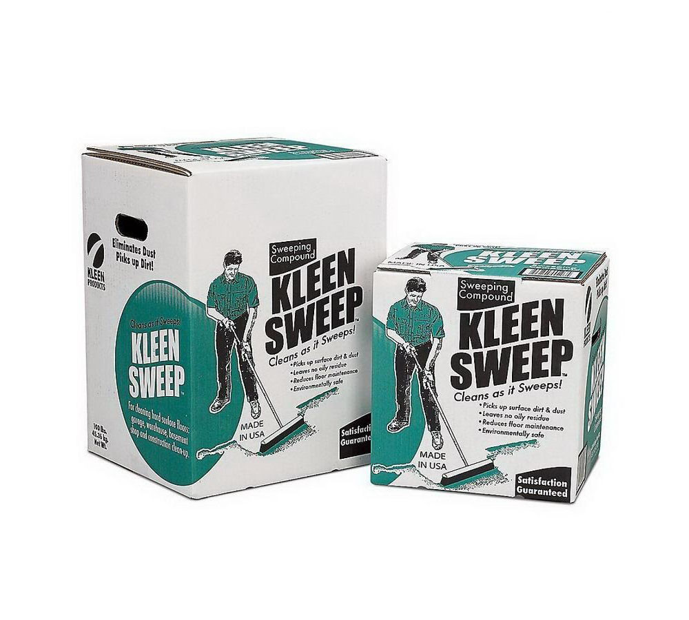 Kleen Products Sweep Plus Water Based Sweeping Compound 50 Lb - Ascmtools