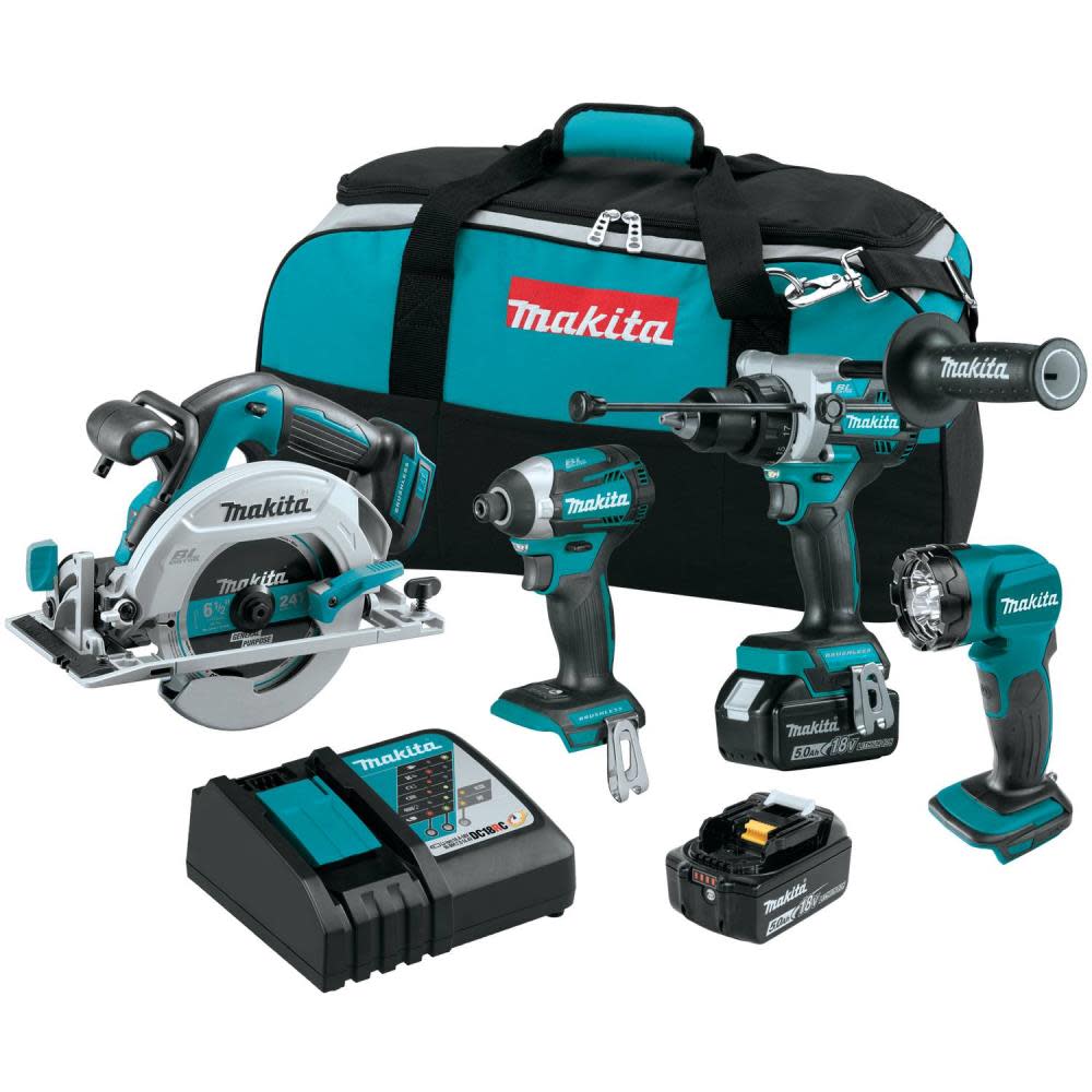 Makita 18V LXT Lithium Ion Brushless Cordless Combo Kit 4pc - Ascmtools