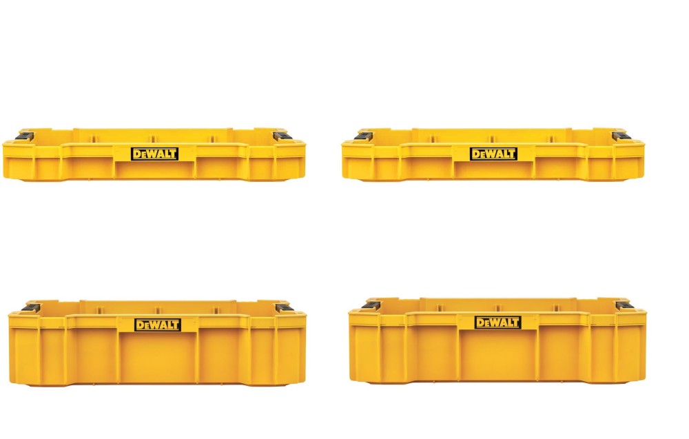 DEWALT TOUGHSYSTEM 2 Shallow and 2 Deep Tool Trays Bundle - Ascmtools