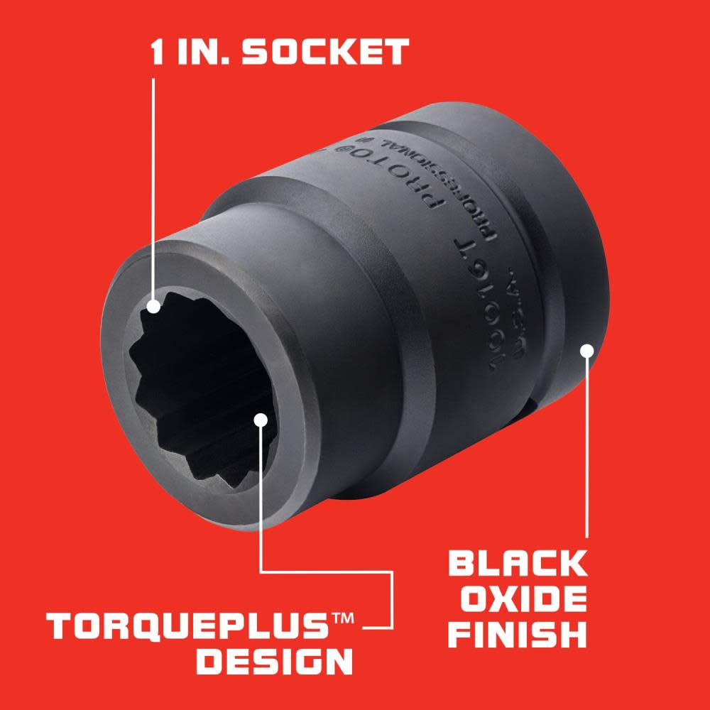 Proto 1″ Drive Impact Socket 1″ – 12 Point - Ascmtools